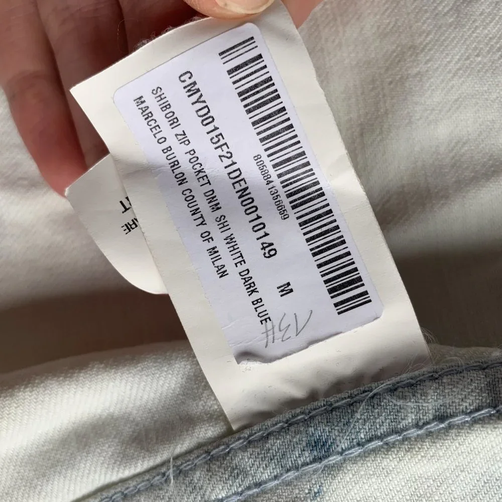MARCELO BURLON Men's Shibori 4-Pocket Denim Shirt - Picture 8 of 9